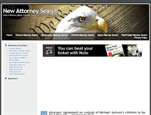 Tablet Screenshot of newattorneysearch.com